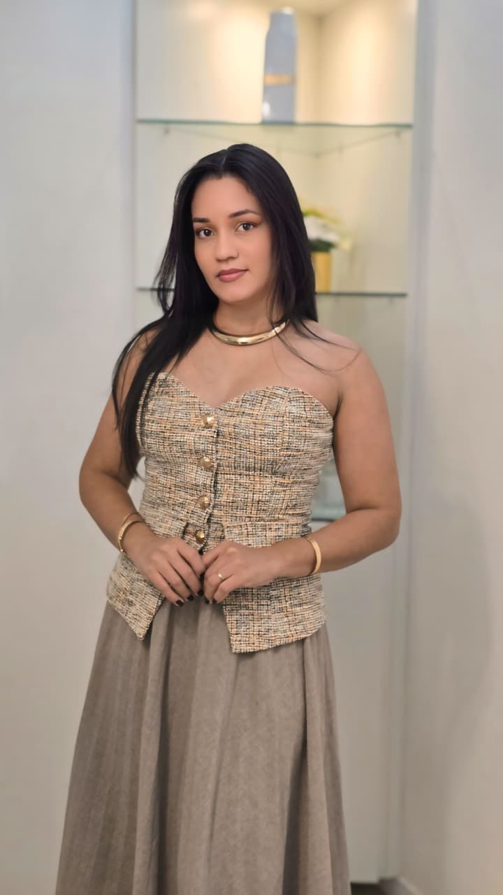 Natali Ladjane, nutricionista responsável pelo TG Sem Improviso, em seu consultório